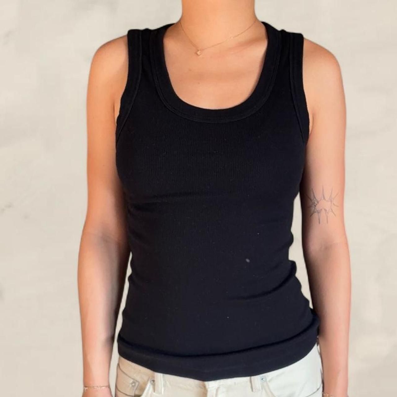 Aritzia Babaton Black Tank Top High Neck Size M